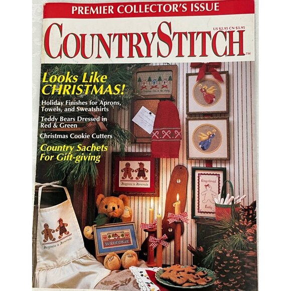 Vintage Country Stitch Cross-Stitch Magazine Collection 1991 Set of 5 - Picture 5 of 7